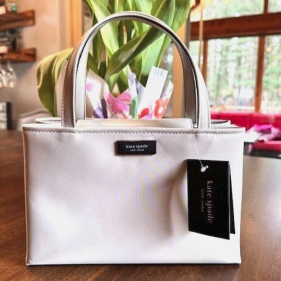 Kate Spade Small Sam Icon Tote in Stony Beach KB139 Crossbody - Picture 1 of 6